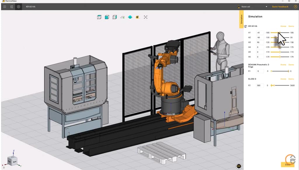 Layout Software für Roboter-Integratoren: Effiziente Planung mit MachineMaker 1 CAD-CAM Vorteile für Roboter-Integratoren