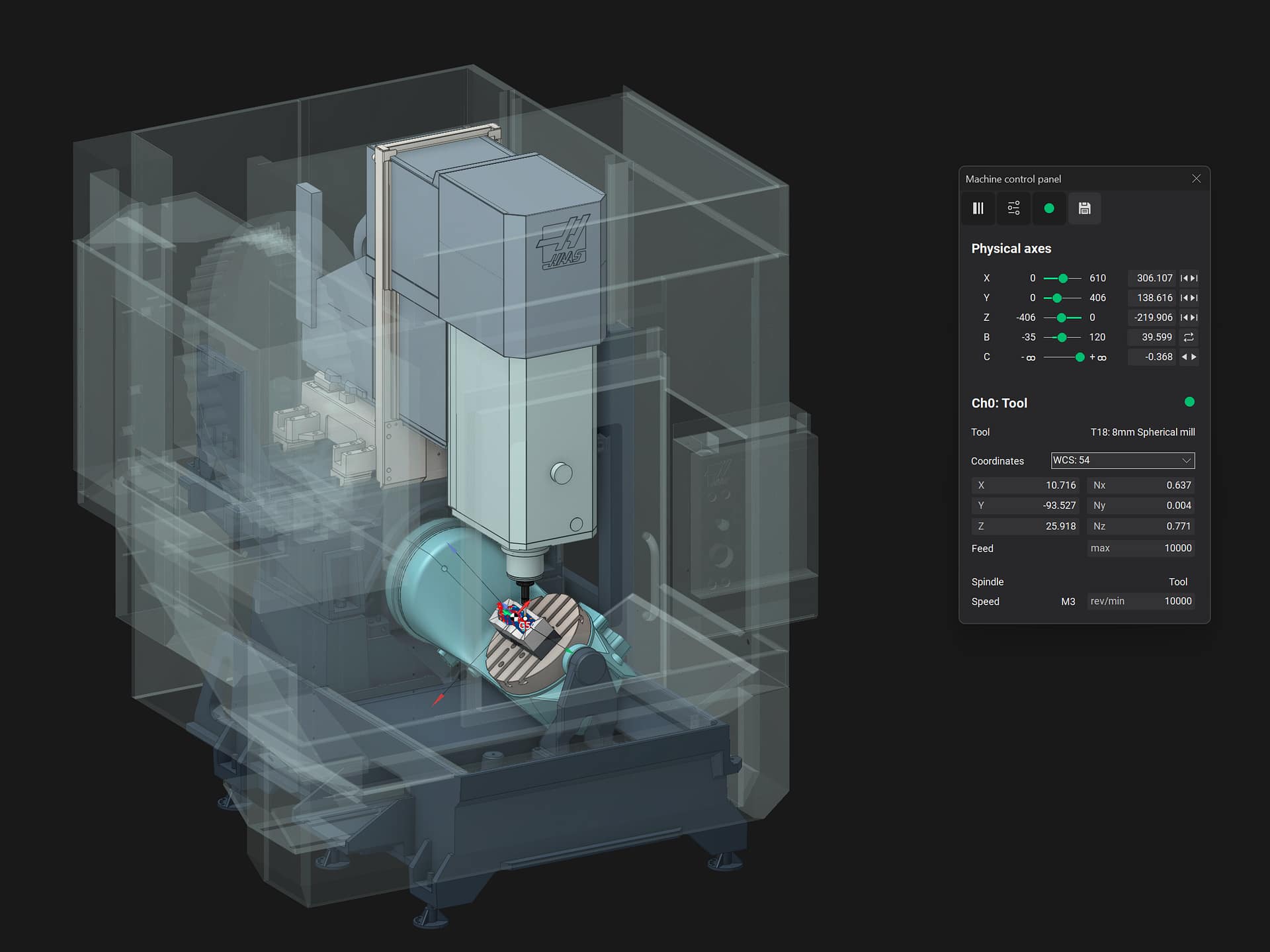 State of art simulation | CAD/CAM Programmiersoftware für CNC Maschinen und Industrieroboter